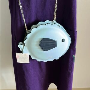 Kate Spade Blue Fish Crossbody Bag